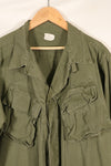 1970 Contract M-S 4th Model Jungle Fatigue Jacket, faded, used.