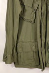 1970 Contract M-S 4th Model Jungle Fatigue Jacket, faded, used.