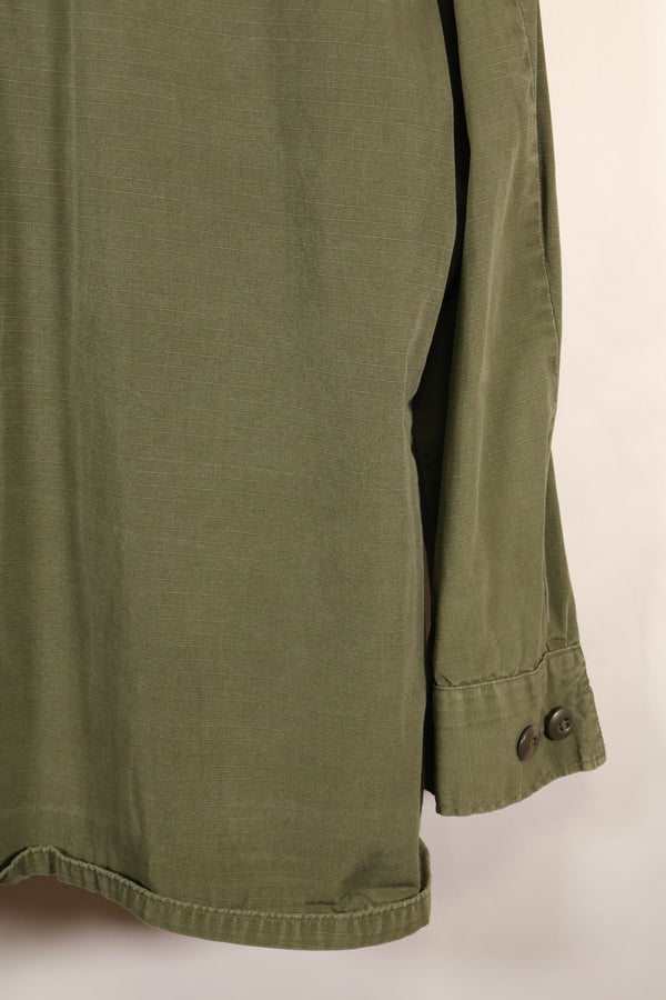 1970 Contract M-S 4th Model Jungle Fatigue Jacket, faded, used.