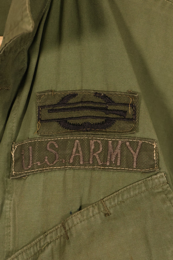 1967 Contract, S-S, 3rd Model Jungle Fatigue Jacket, 25th Infantry Division Patch, Used