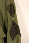 1967 Contract, S-S, 3rd Model Jungle Fatigue Jacket, 25th Infantry Division Patch, Used