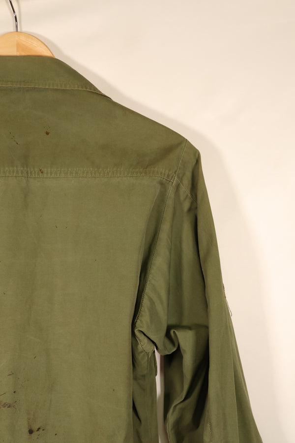 1967 Contract, S-S, 3rd Model Jungle Fatigue Jacket, 25th Infantry Division Patch, Used