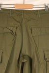 Late 1960s, S-R, U.S. Army, 4th Model Jungle Fatigue Pants, in good condition, almost unused