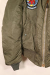1970 Contract, LARGE, U.S. Air Force (USAF), MA-1 Flight Jacket, Original Patches, Used