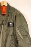 1970 Contract, LARGE, U.S. Air Force (USAF), MA-1 Flight Jacket, Original Patches, Used