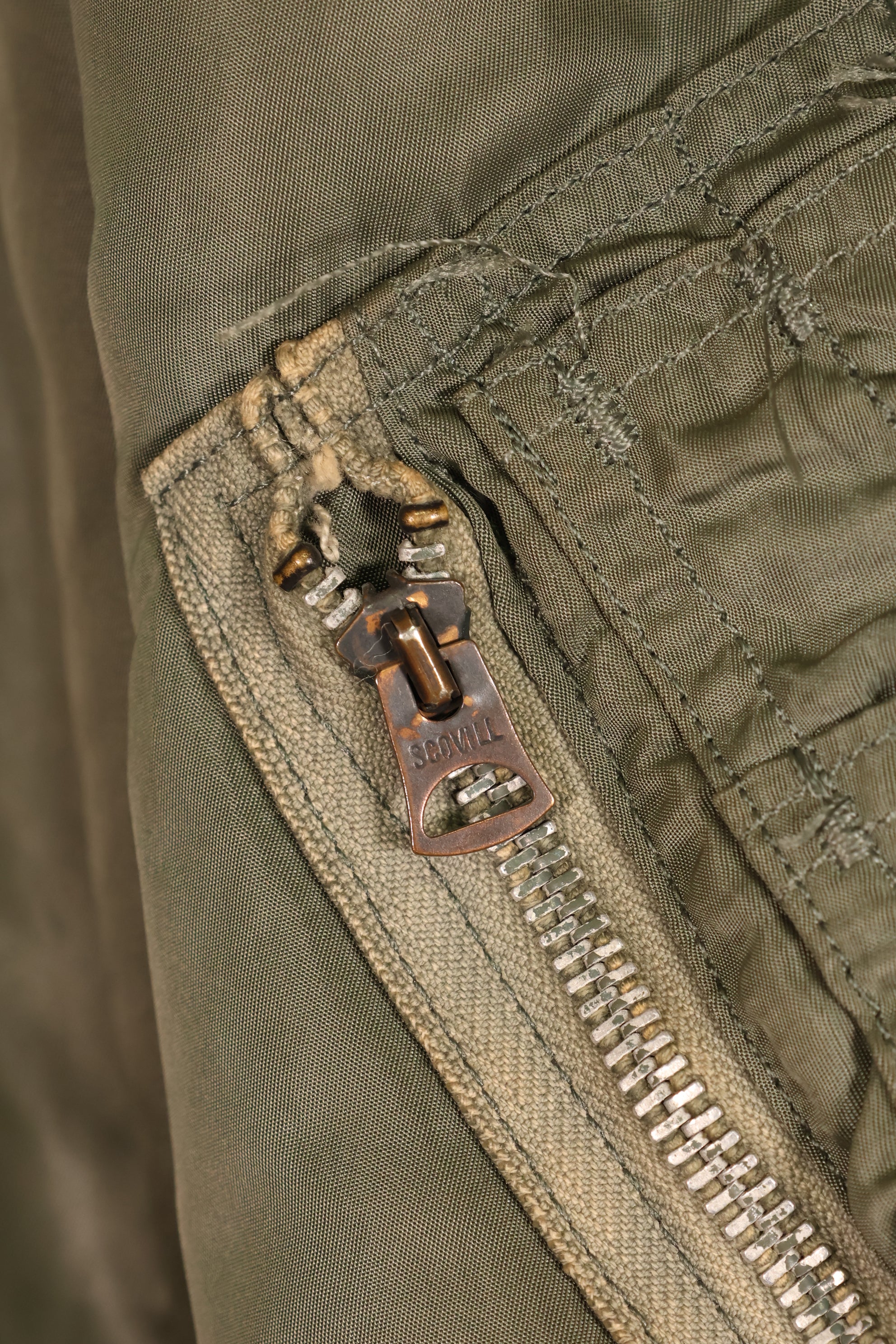 1970 Contract, LARGE, U.S. Air Force (USAF), MA-1 Flight Jacket, Original Patches, Used