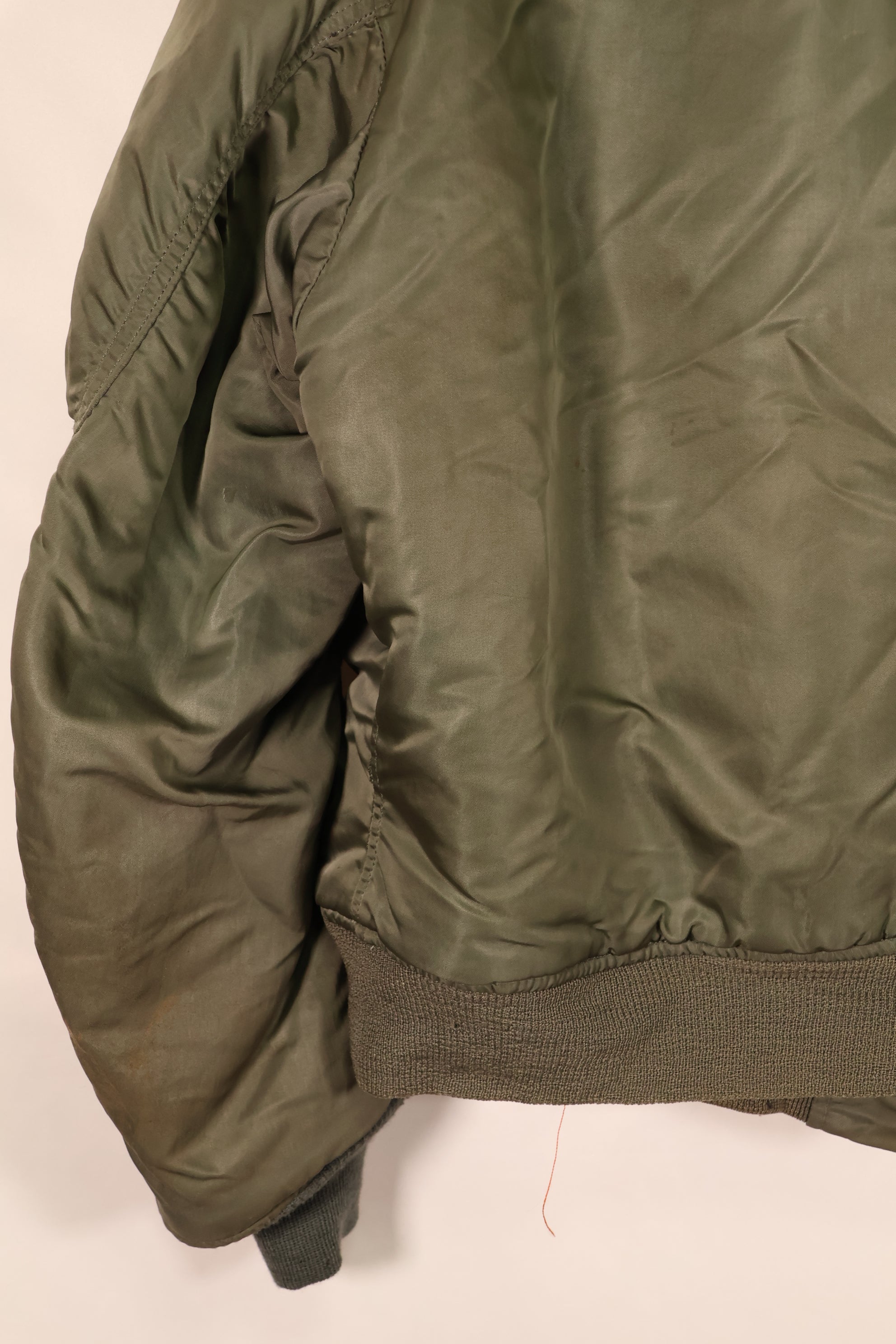 1970 Contract, LARGE, U.S. Air Force (USAF), MA-1 Flight Jacket, Original Patches, Used