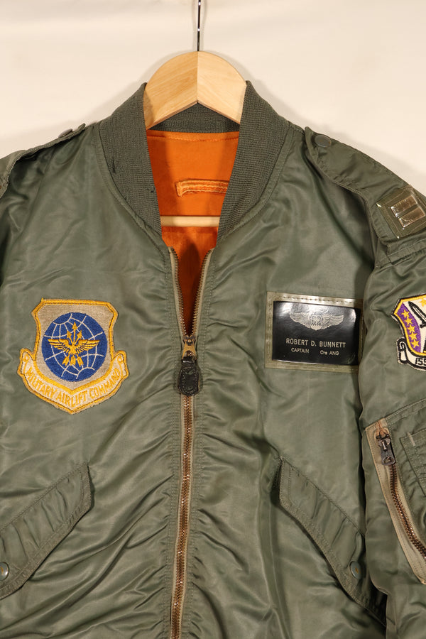 1960 Contract, MEDIUM, U.S. Air Force (USAF), L-2B Flight Jacket, Original Patches, Used