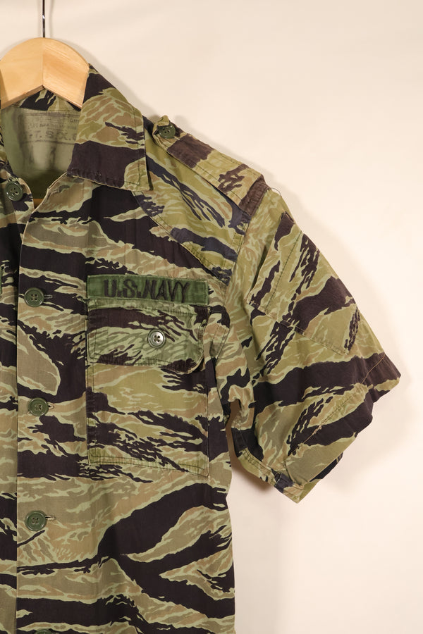 1970, Estimated Size S–M, U.S. Navy Military Advisory Group, Advisor, VNMC 4th Tiger Stripe Set, Used