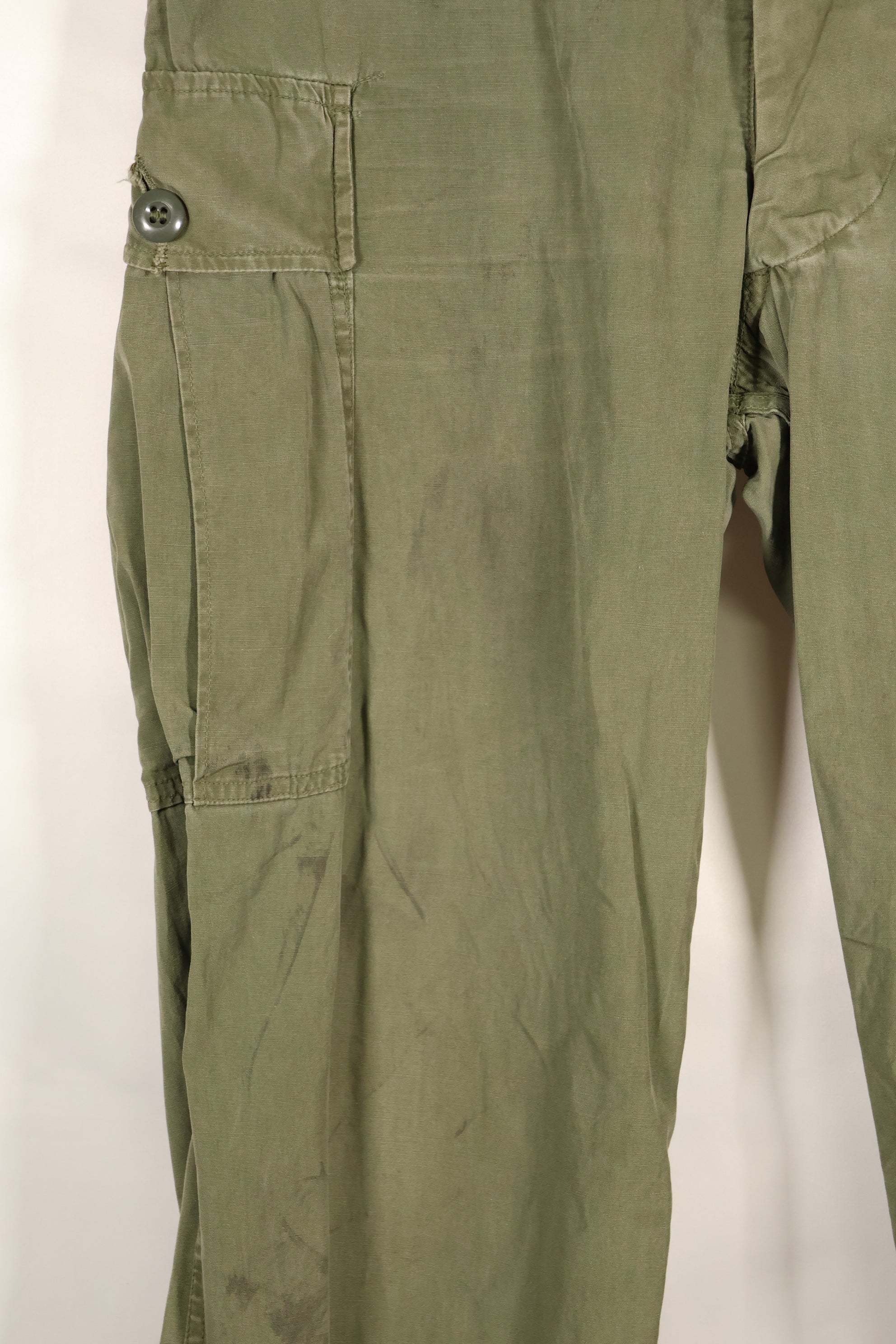 1964 Contract S-R 1st Model Jungle Fatigue Pants, CRC release, faded, used