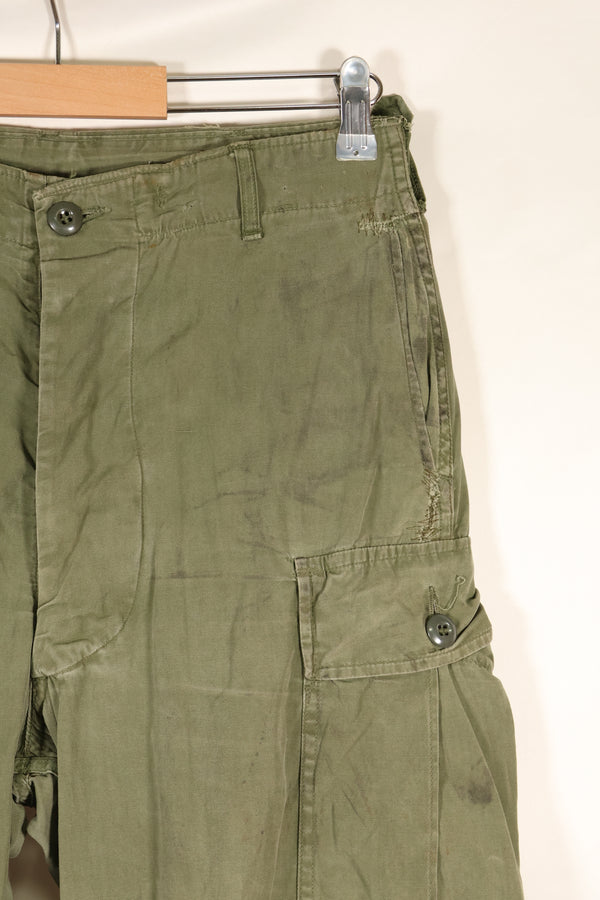 1964 Contract S-R 1st Model Jungle Fatigue Pants, CRC release, faded, used