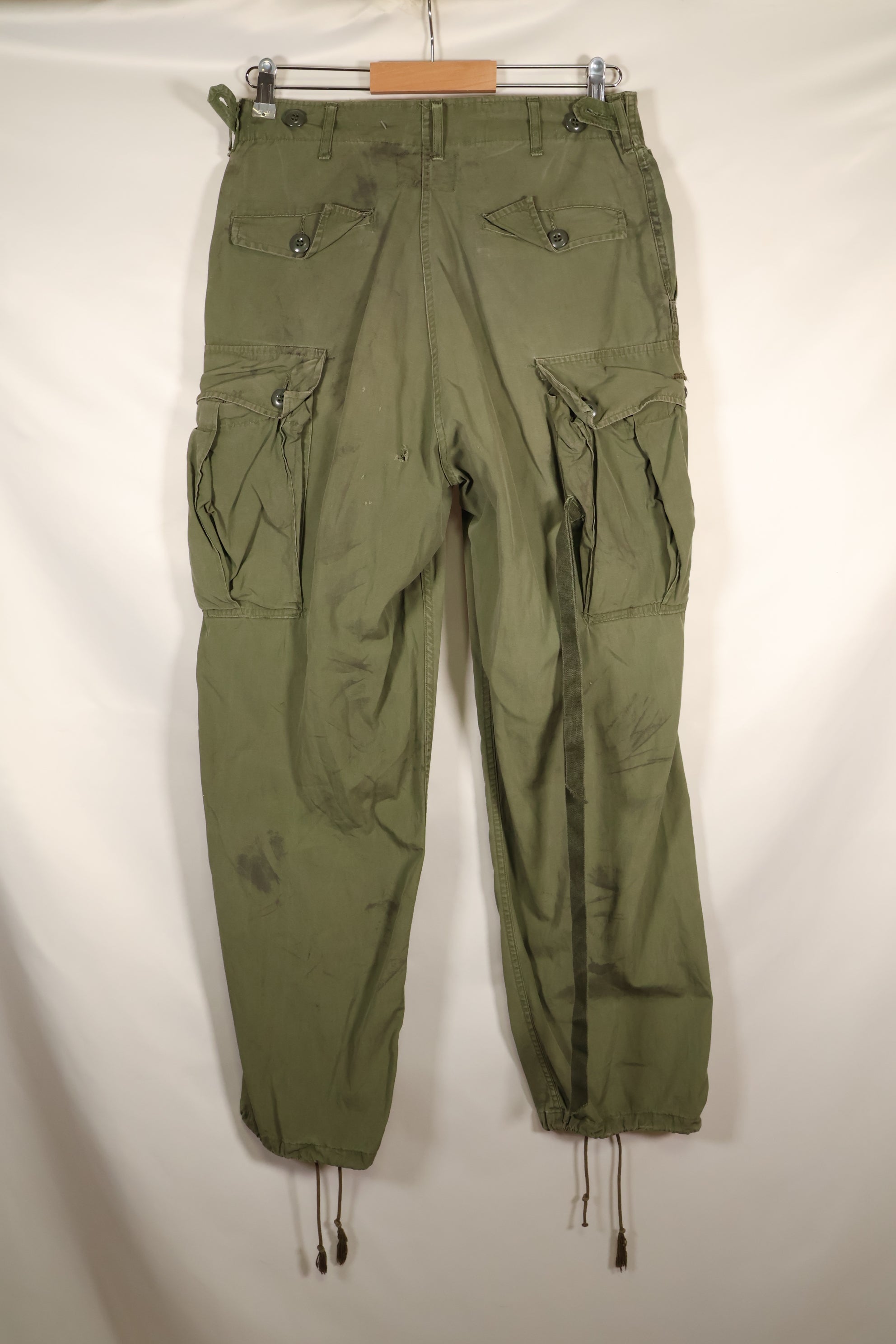 1964 Contract S-R 1st Model Jungle Fatigue Pants, CRC release, faded, used