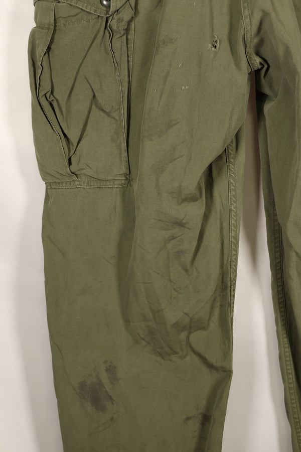 1964 Contract S-R 1st Model Jungle Fatigue Pants, CRC release, faded, used