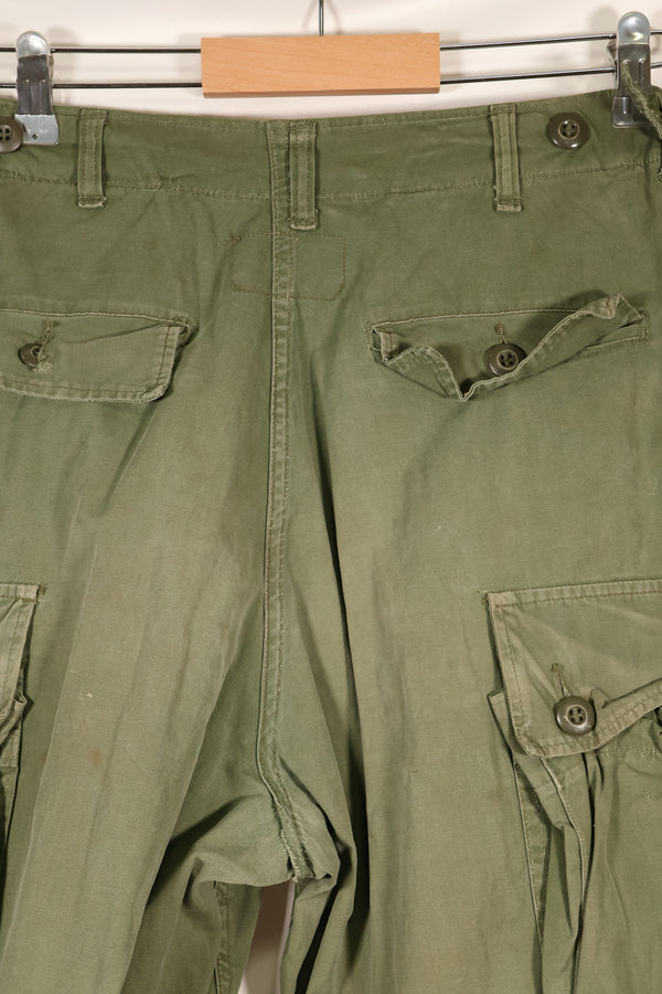 1964 Contract S-S 1st Model Jungle Fatigue Pants, Film Company Release, Faded, Used