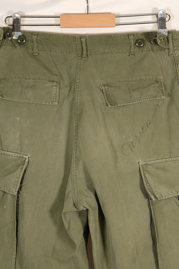 Circa 1965 S-R 2nd Model Jungle Fatigue Pants, used, released by film company