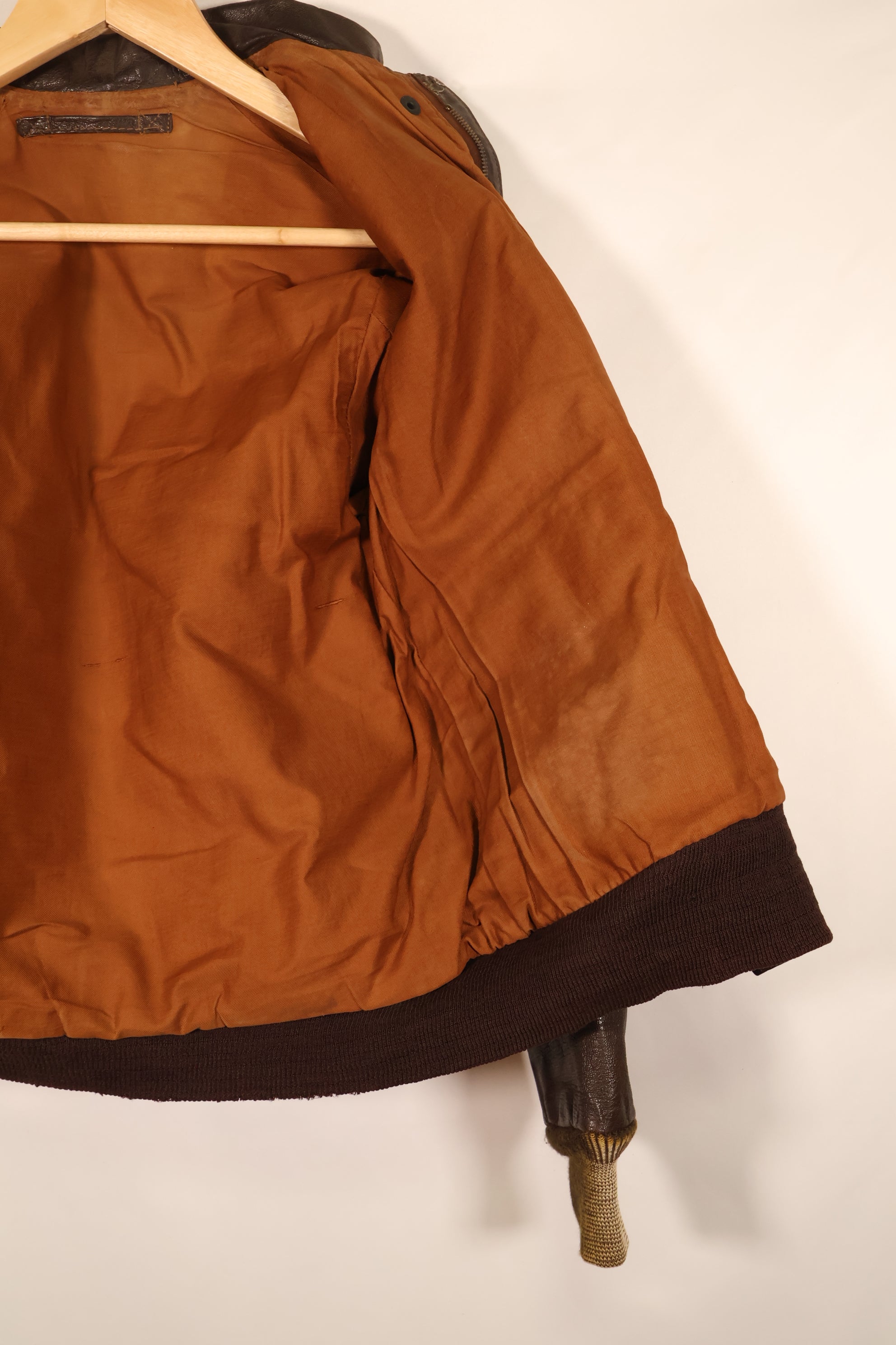 Early 1940s, U.S. Army Air Forces (USAAF), A-2 Summer Flight Jacket, Used, Postwar Paint