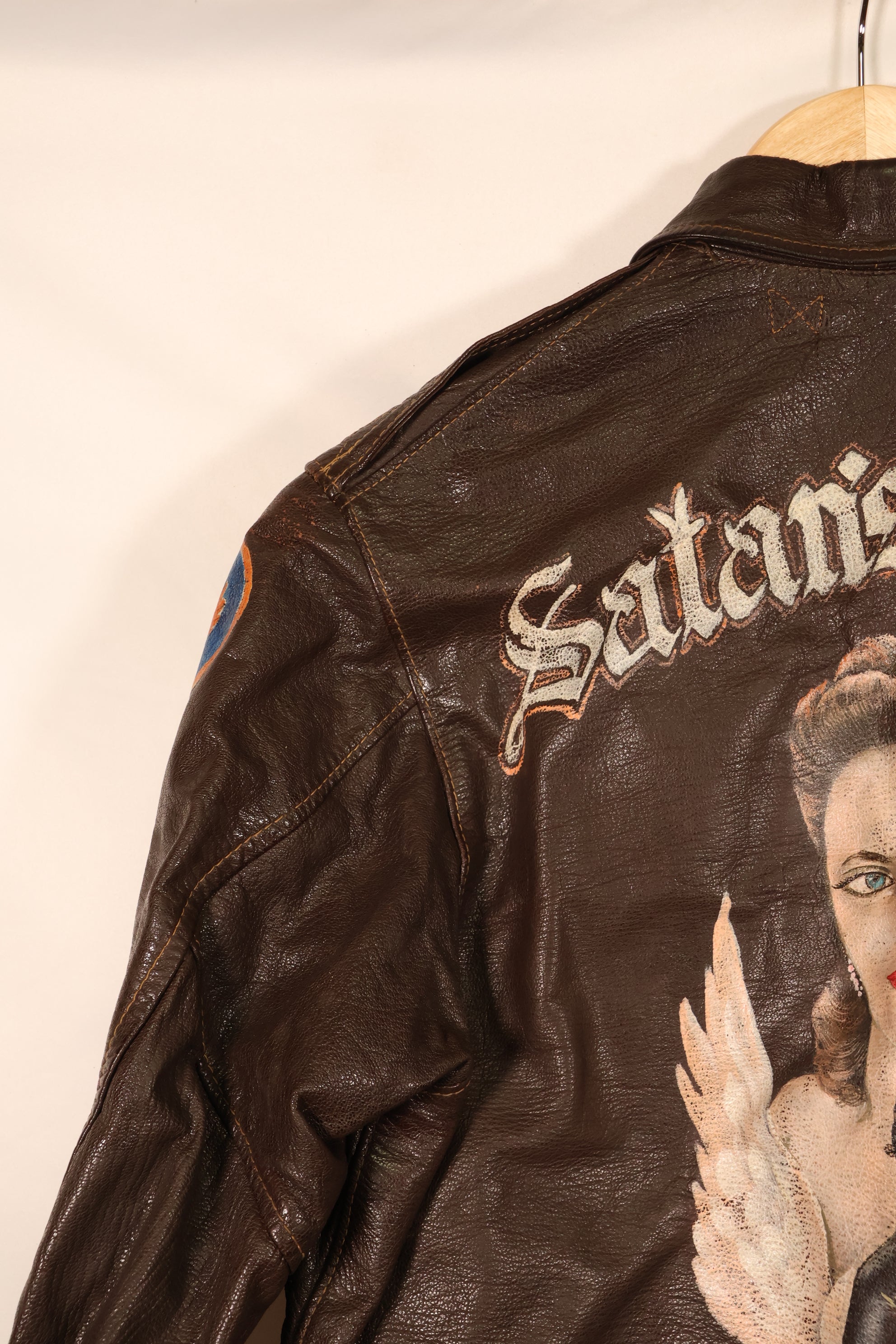 Early 1940s, U.S. Army Air Forces (USAAF), A-2 Summer Flight Jacket, Used, Postwar Paint