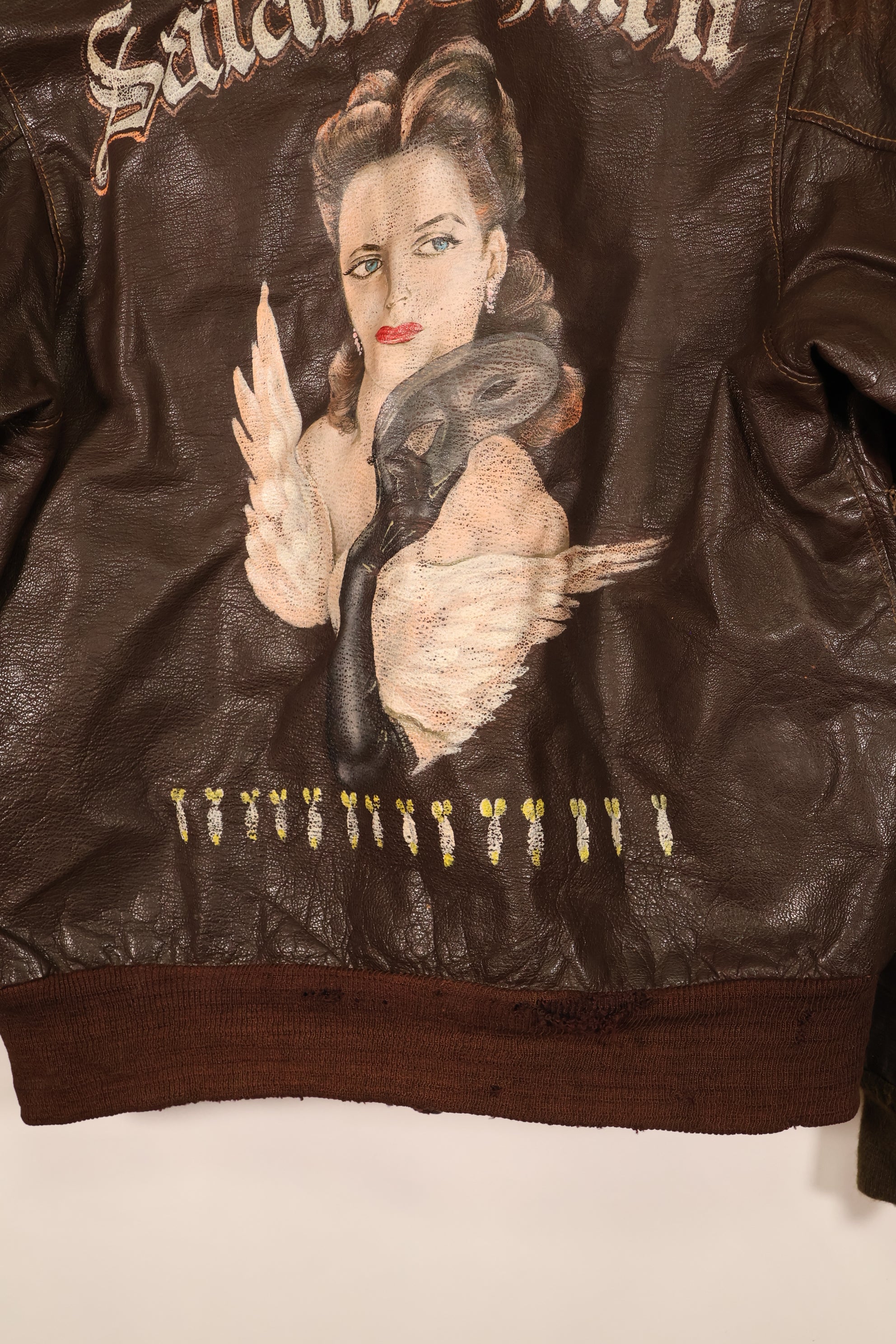 Early 1940s, U.S. Army Air Forces (USAAF), A-2 Summer Flight Jacket, Used, Postwar Paint