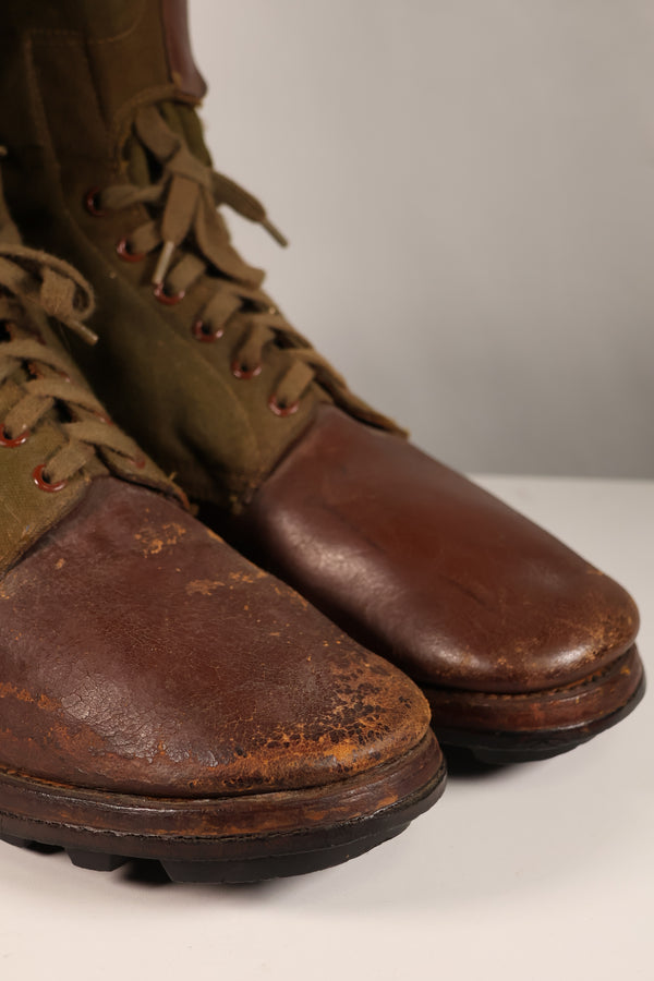 Actual 1951 tropical boots, commonly known as Okinawa boots, rare, used 10 27cm, large size