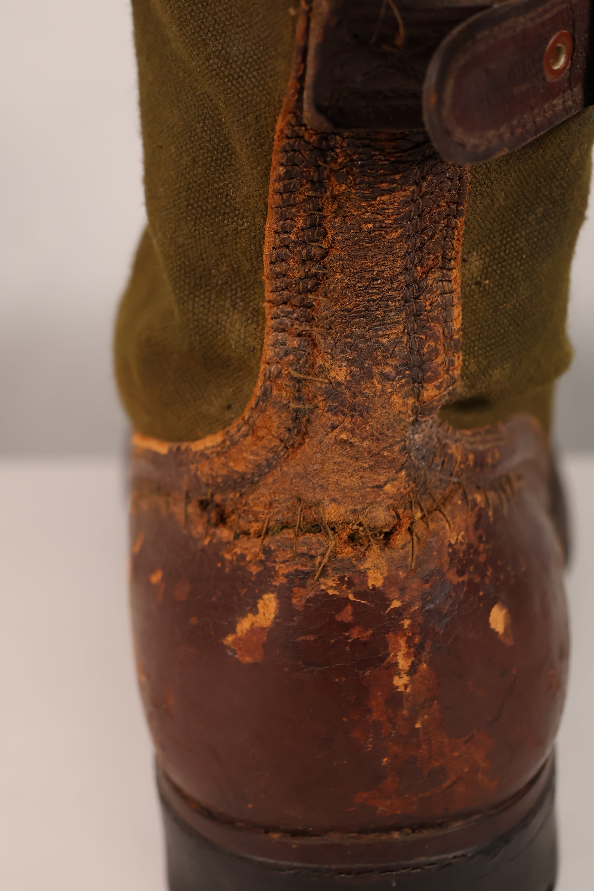 Actual 1951 tropical boots, commonly known as Okinawa boots, rare, used 10 27cm, large size