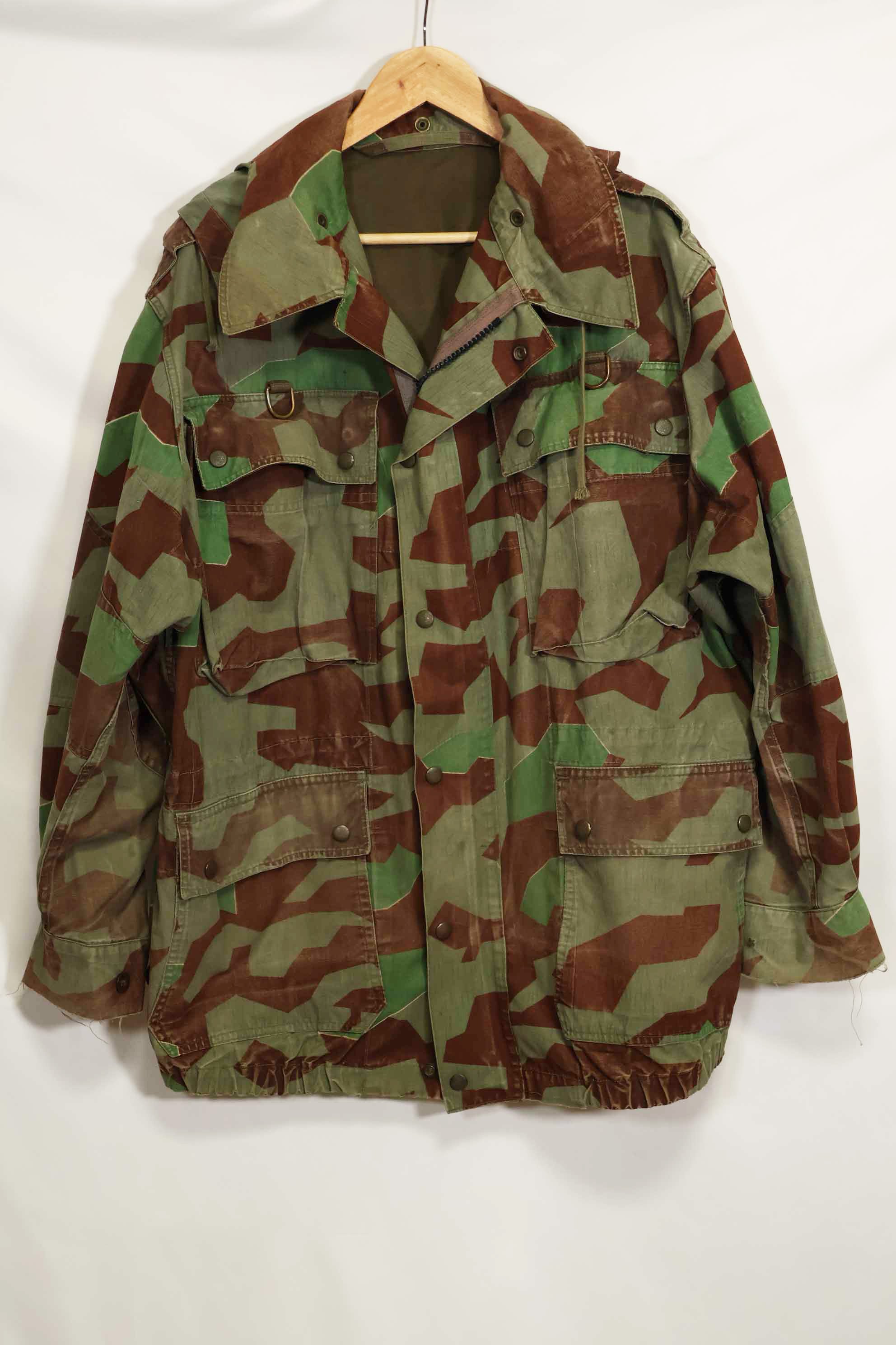 Real 1950s West German Airborne Jacket, splinter pattern, zipper failu