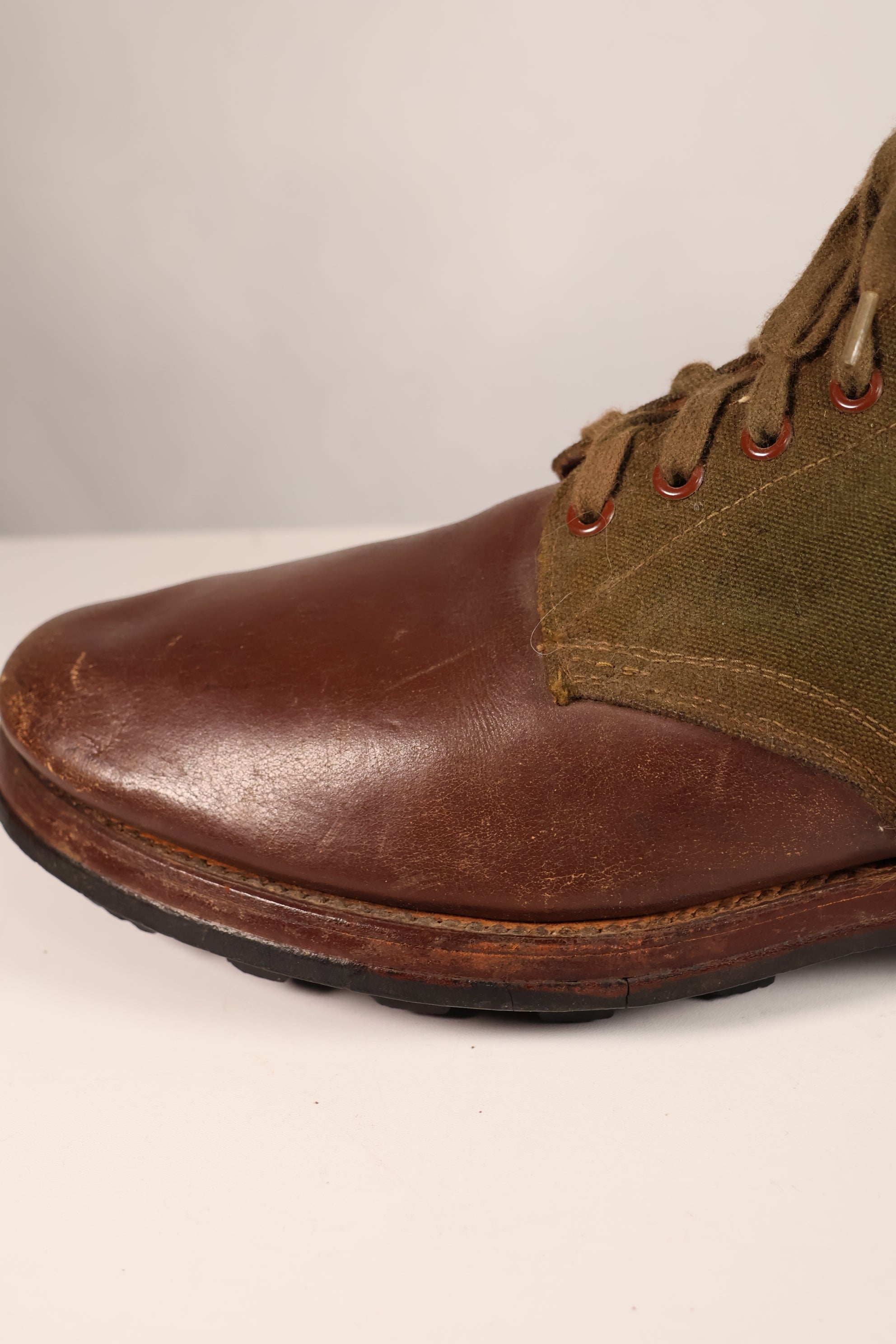 Actual 1951 tropical boots, commonly known as Okinawa boots, rare, used 10 27cm, large size