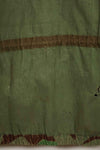 Real 1950s West German Airborne Jacket, splinter pattern, zipper failure, large size, used.