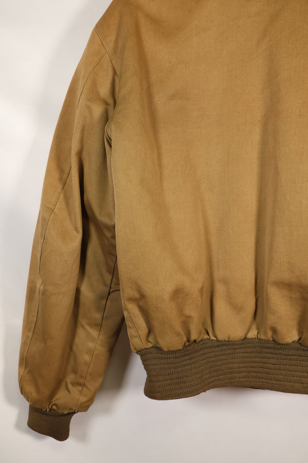 1950's USAF B-15 cotton flight jacket, commercial model, used.