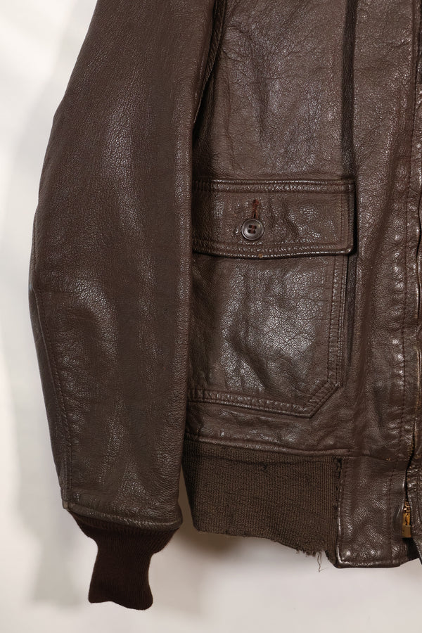 1971 Contract Size 42 US Navy G-1 Flight Jacket Intermediates Used