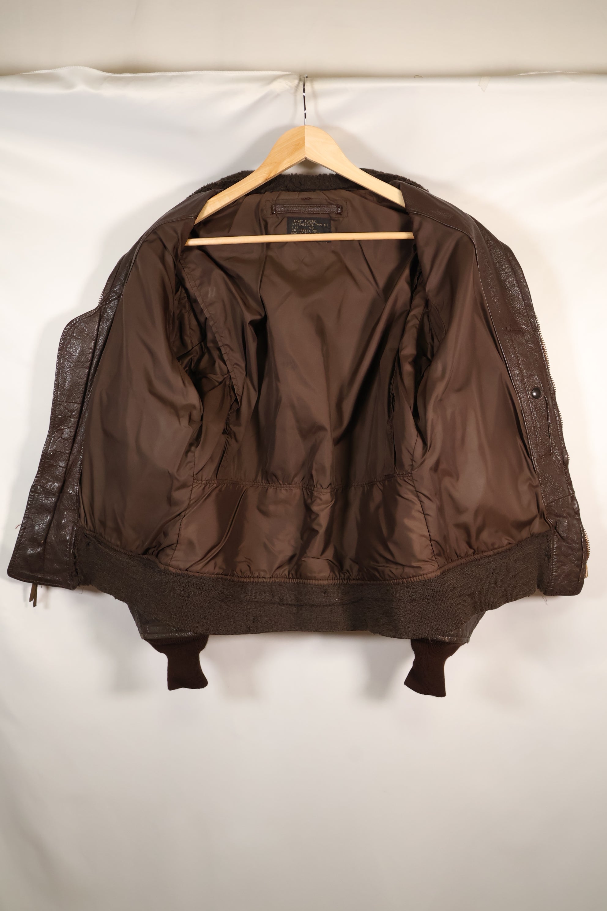 1971 Contract Size 42 US Navy G-1 Flight Jacket Intermediates Used