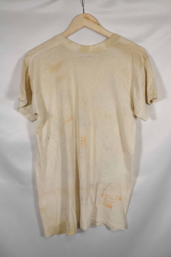 Real Vietnam War U.S. Army T-shirt handwritten used