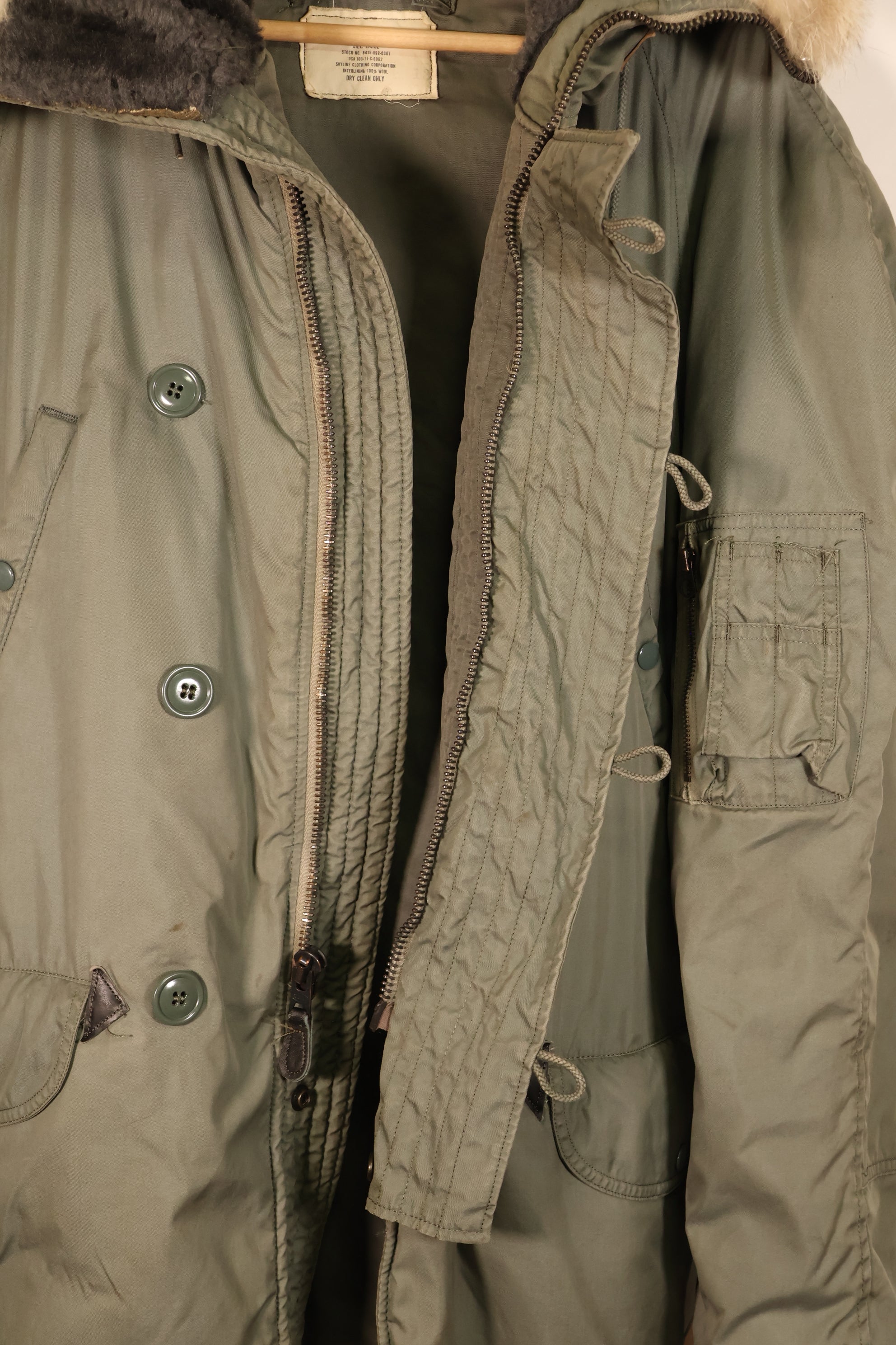1971 Contract, LARGE, U.S. Air Force (USAF), N3-B Flight Jacket, Used
