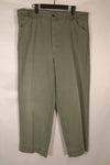 Real 1940s USMC M42 HBT Utility Pants, large size, used.