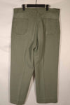 Real 1940s USMC M42 HBT Utility Pants, large size, used.