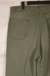 Real 1940s USMC M42 HBT Utility Pants, large size, used.