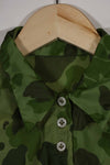 1940s-50s, Parachute camouflage fabric, women's or children's blouse, privately procured.