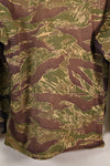 Mid 1960s US cut LARGE Okinawa Tiger Tiger striped shirt, faded, used.