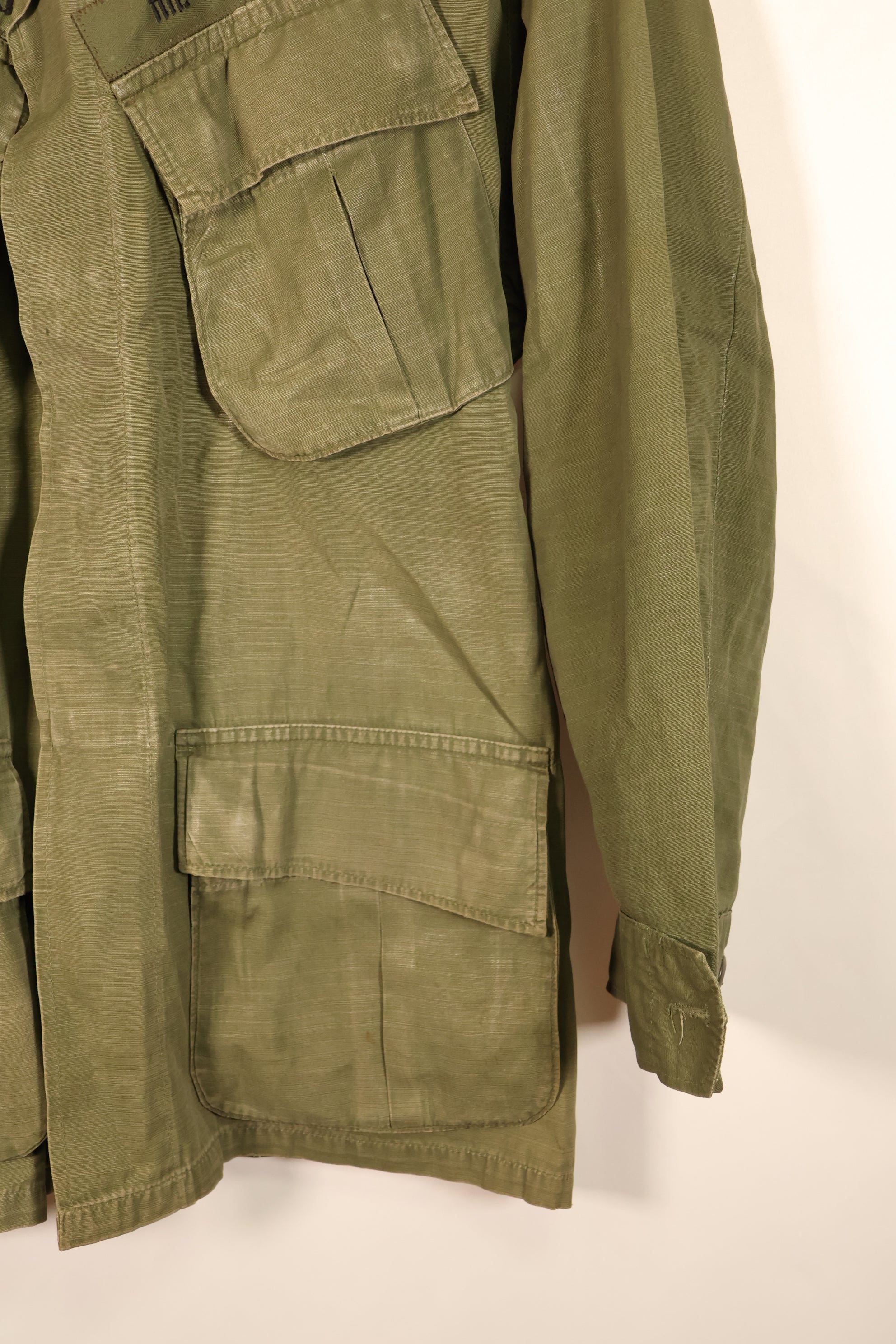1970 Contract, Presumed S-R, 4th Model Jungle Fatigue Jacket, Thai Army Patch, Used