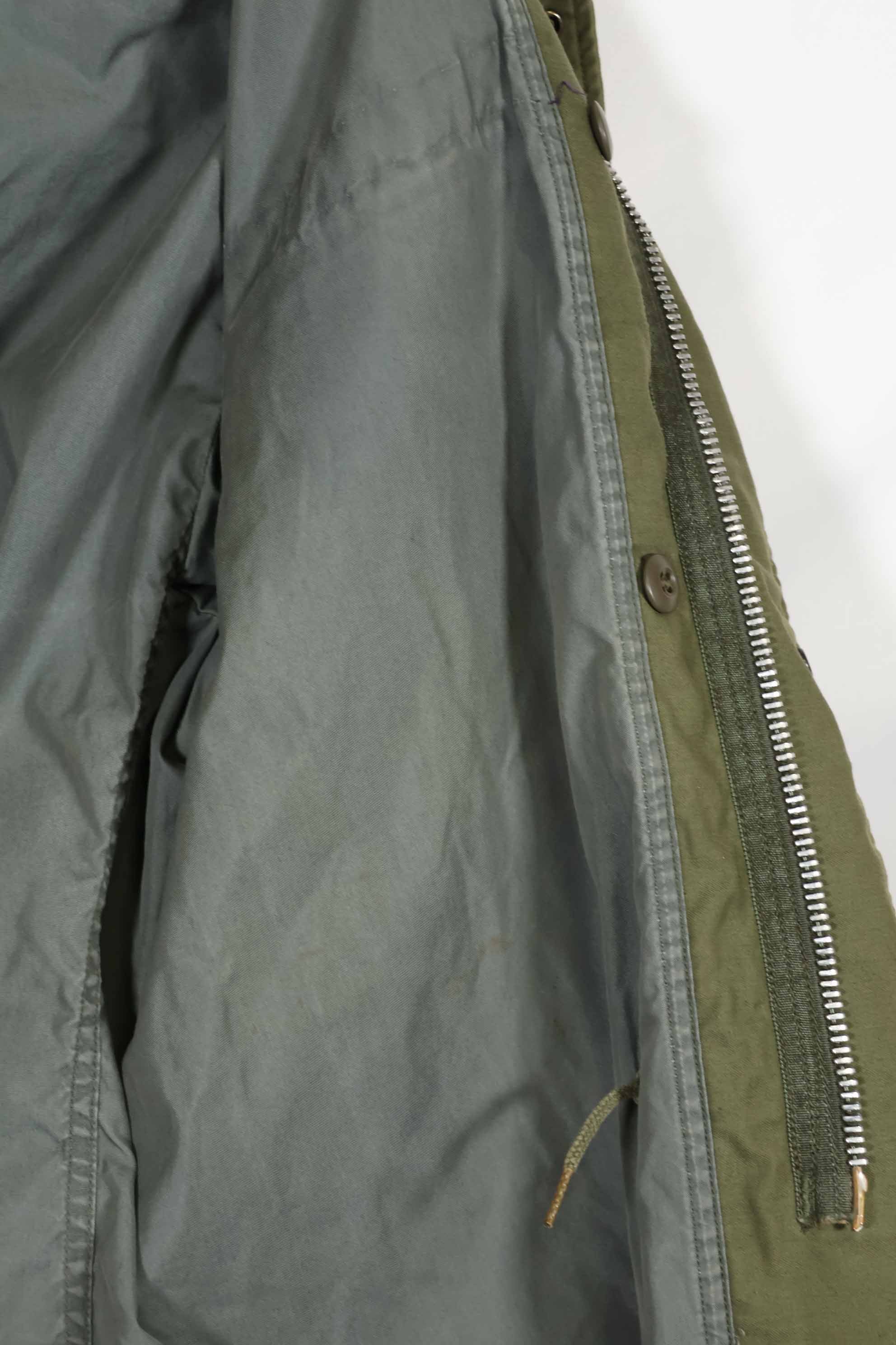 Real 1968 2nd Model M65 Field Jacket Gray Liner M-R Used