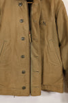 1940s size 38 WWII US Navy N-1 deck jacket, used.