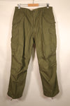 1967 Contract, M-R, U.S. Military, M-65 Field Pants, Early Production, Used