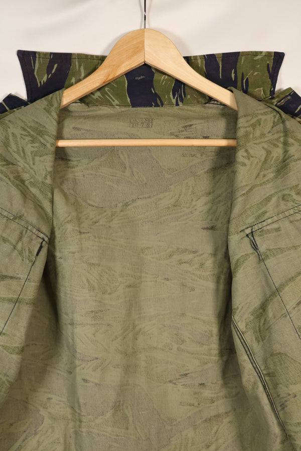 Early 1970s A-M TO-78 Silver Tiger Variation Tiger Stripe Shirt, used.