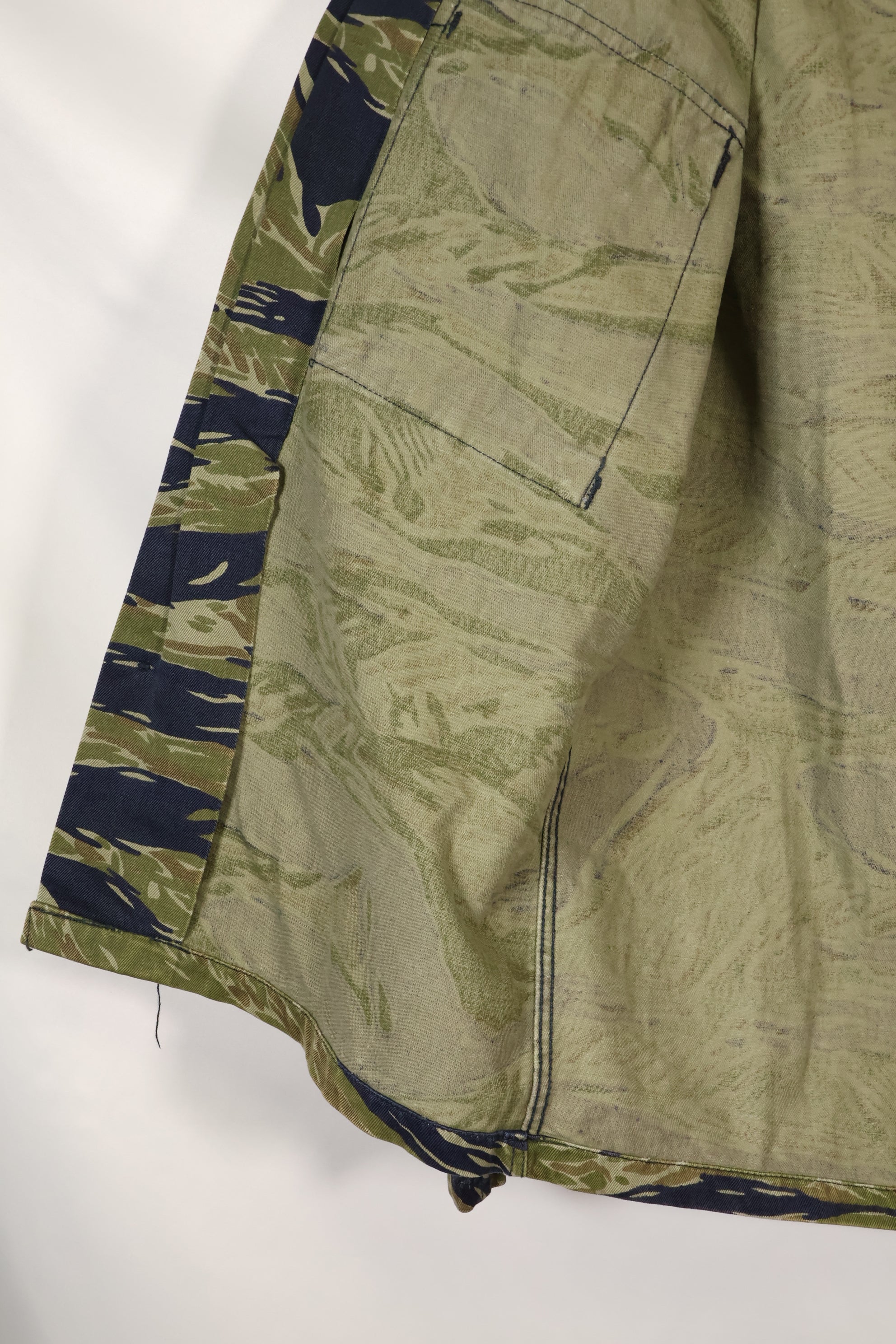 Early 1970s A-M TO-78 Silver Tiger Variation Tiger Stripe Shirt, used.