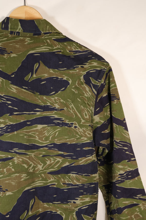 Early 1970s A-M TO-78 Silver Tiger Variation Tiger Stripe Shirt, used.