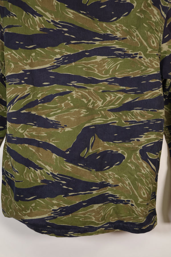 Early 1970s A-M TO-78 Silver Tiger Variation Tiger Stripe Shirt, used.