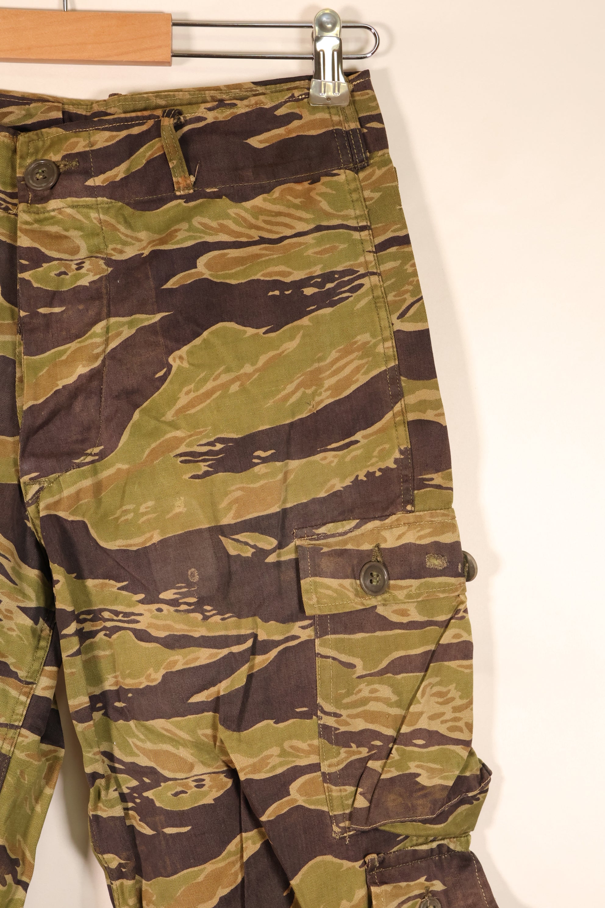 Late 1960s, A-M, Late War Pattern, Heavyweight Fabric, Tiger Stripe Pants, Asian Cut, Used