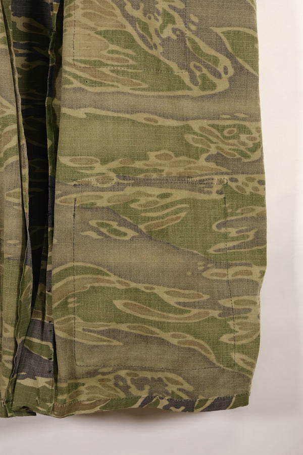 1970s South Vietnamese Marine Corps Tiger Stripe Shirt VNMC Late Ripstop Pattern Used