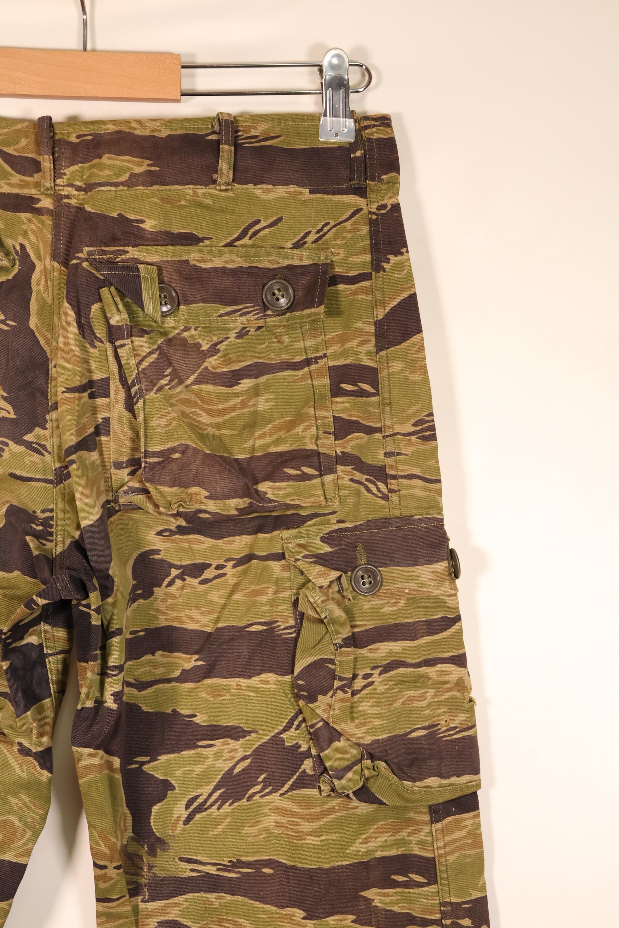 Late 1960s, A-M, Late War Pattern, Heavyweight Fabric, Tiger Stripe Pants, Asian Cut, Used