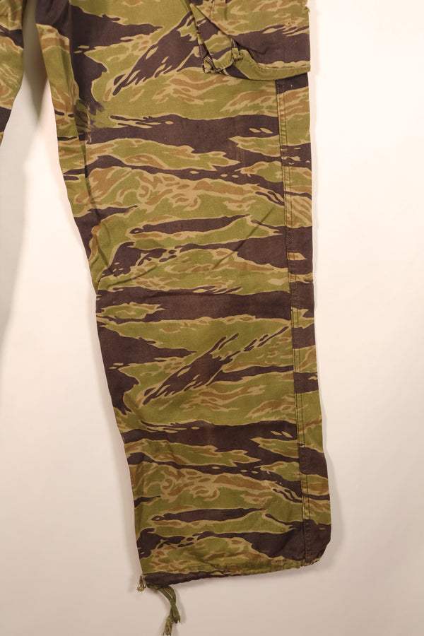 Late 1960s, A-M, Late War Pattern, Heavyweight Fabric, Tiger Stripe Pants, Asian Cut, Used