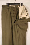 Real late 1940s - early 1950s M45 OD cotton field pants, used, good condition.